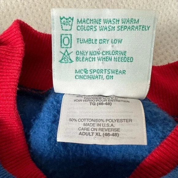 90s vintage may your holidays be bright Christmas sweater size XL. - Picture 5 of 6